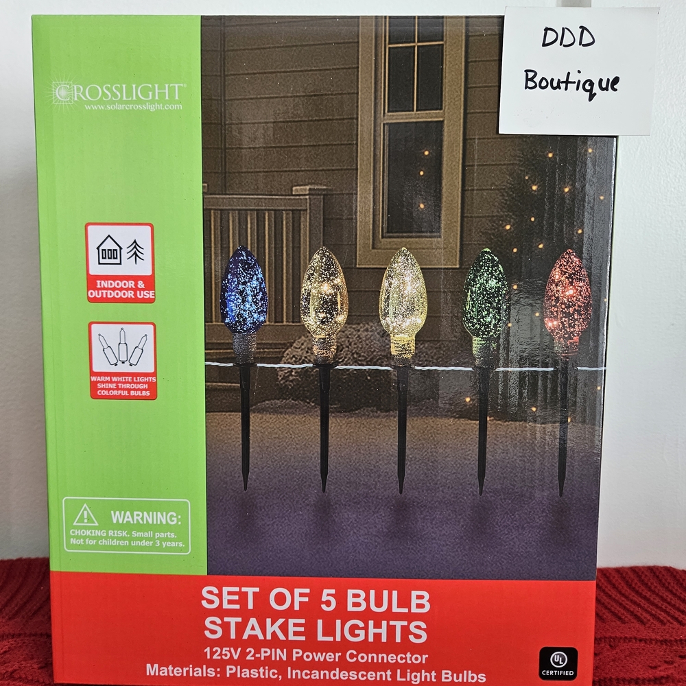 Crosslight Set of 5 Bulb Stake Lights